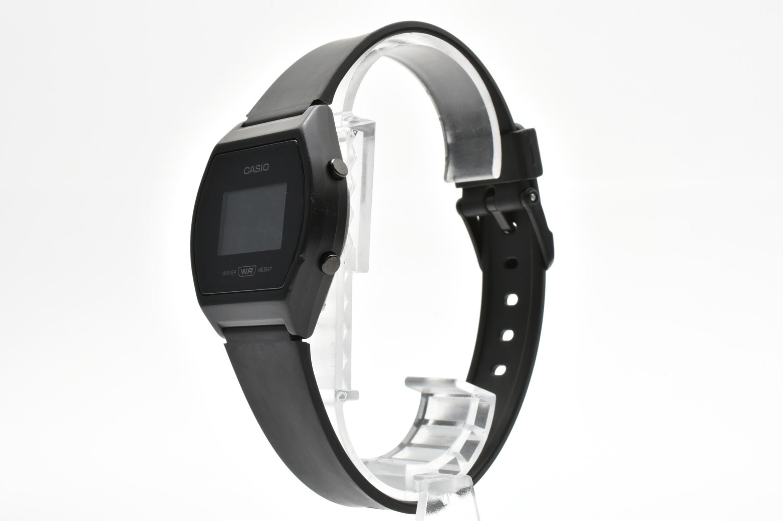 【EXC+5】CASIO LW-204 Digital Alarm Chronograph Quartz Watch Black Resin JAPAN