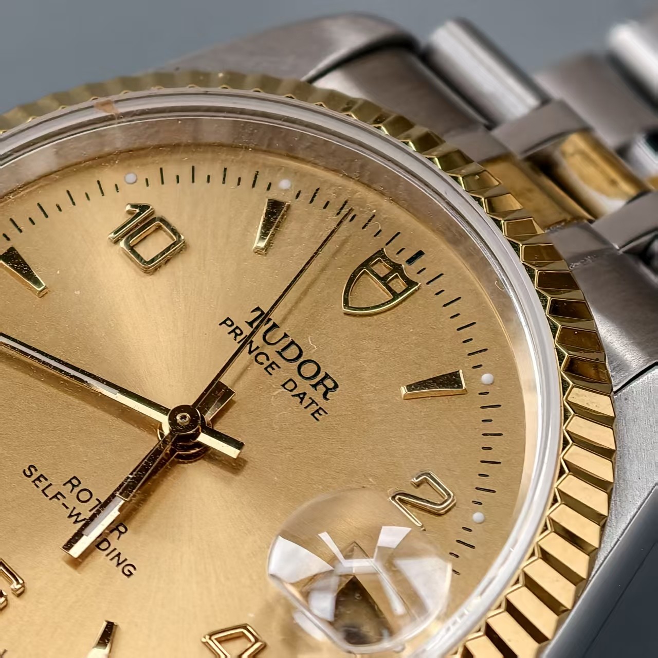 Tudor Gilding Dial Prince Date 74033 Men’s Watch Automatic 34mm Number scale