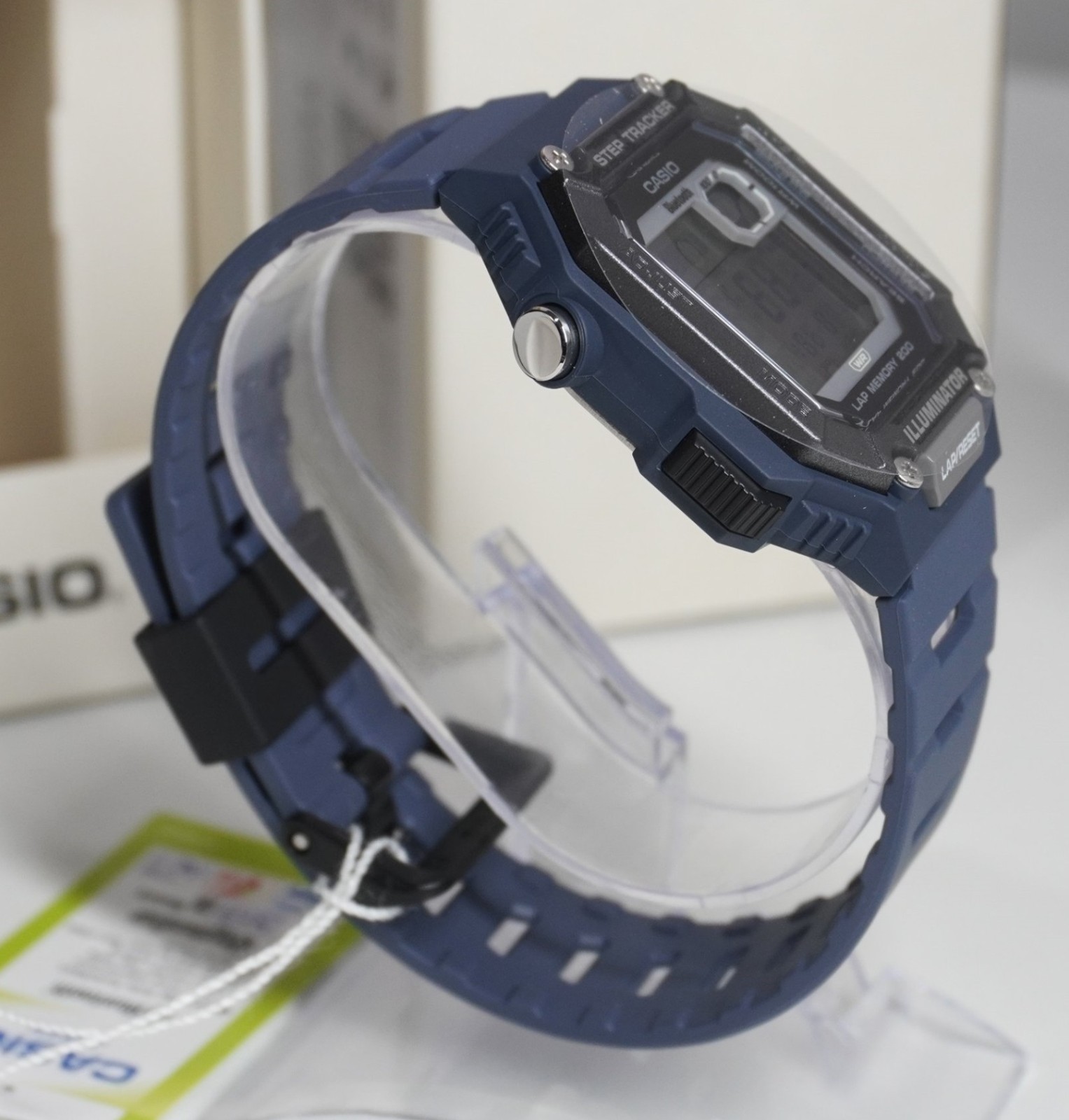Casio WS-B1000-2A Blue Digital Resin Smartphone Bluetooth Step Count Men’s Watch