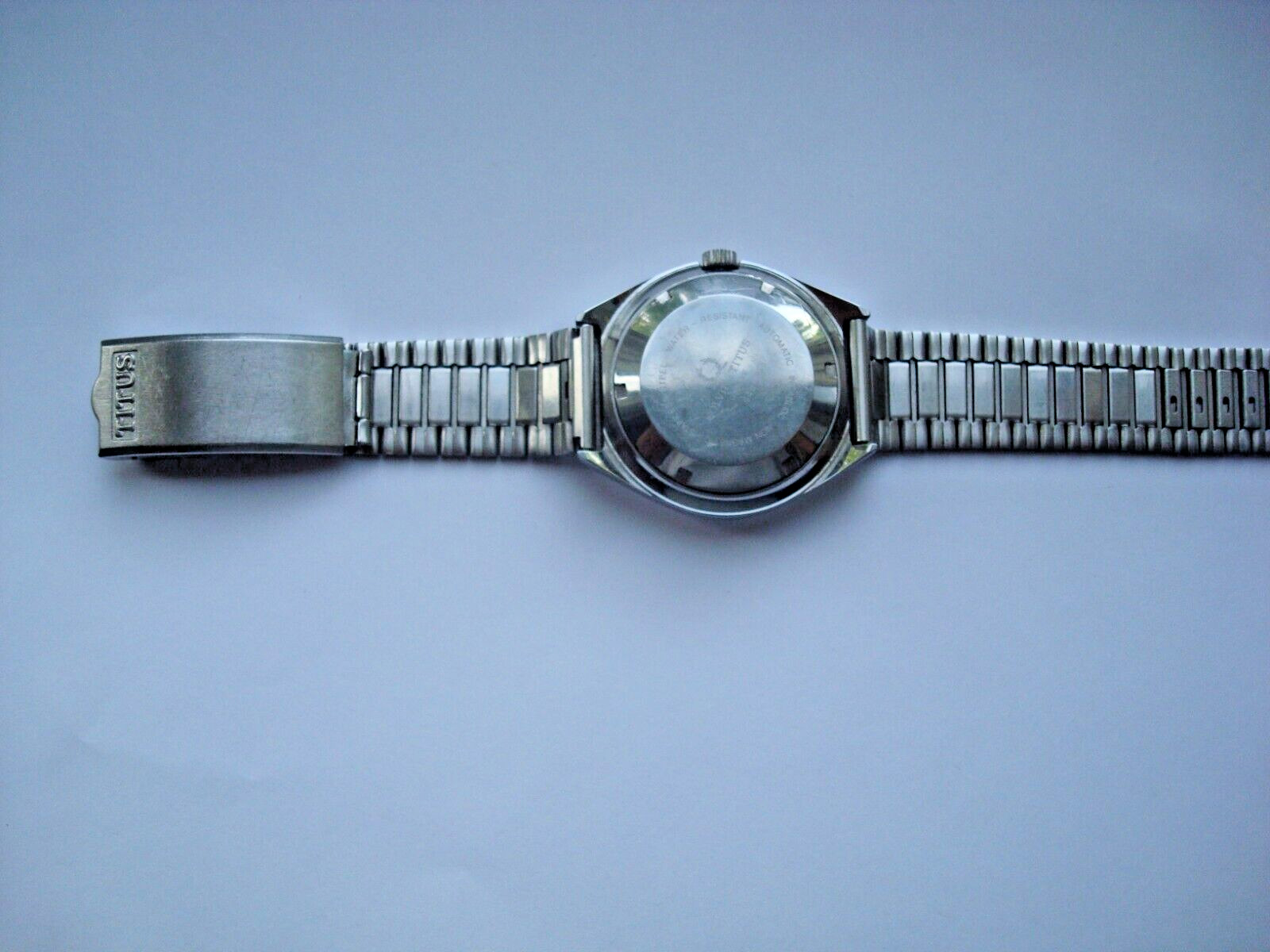Titus Pierre Vallee Men”s Automatic SS Watch ETA 2879 DD QS Titus Band 5xSigned