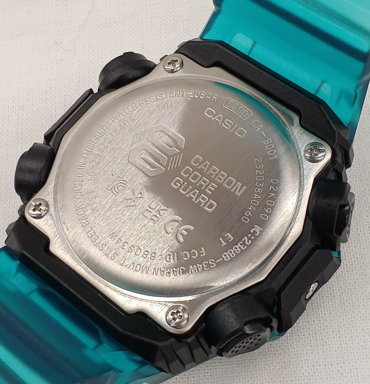CASIO G-SHOCK GA-B001G-2AJF Turquoise Skeleton Bluetooth Analog Digital Watch