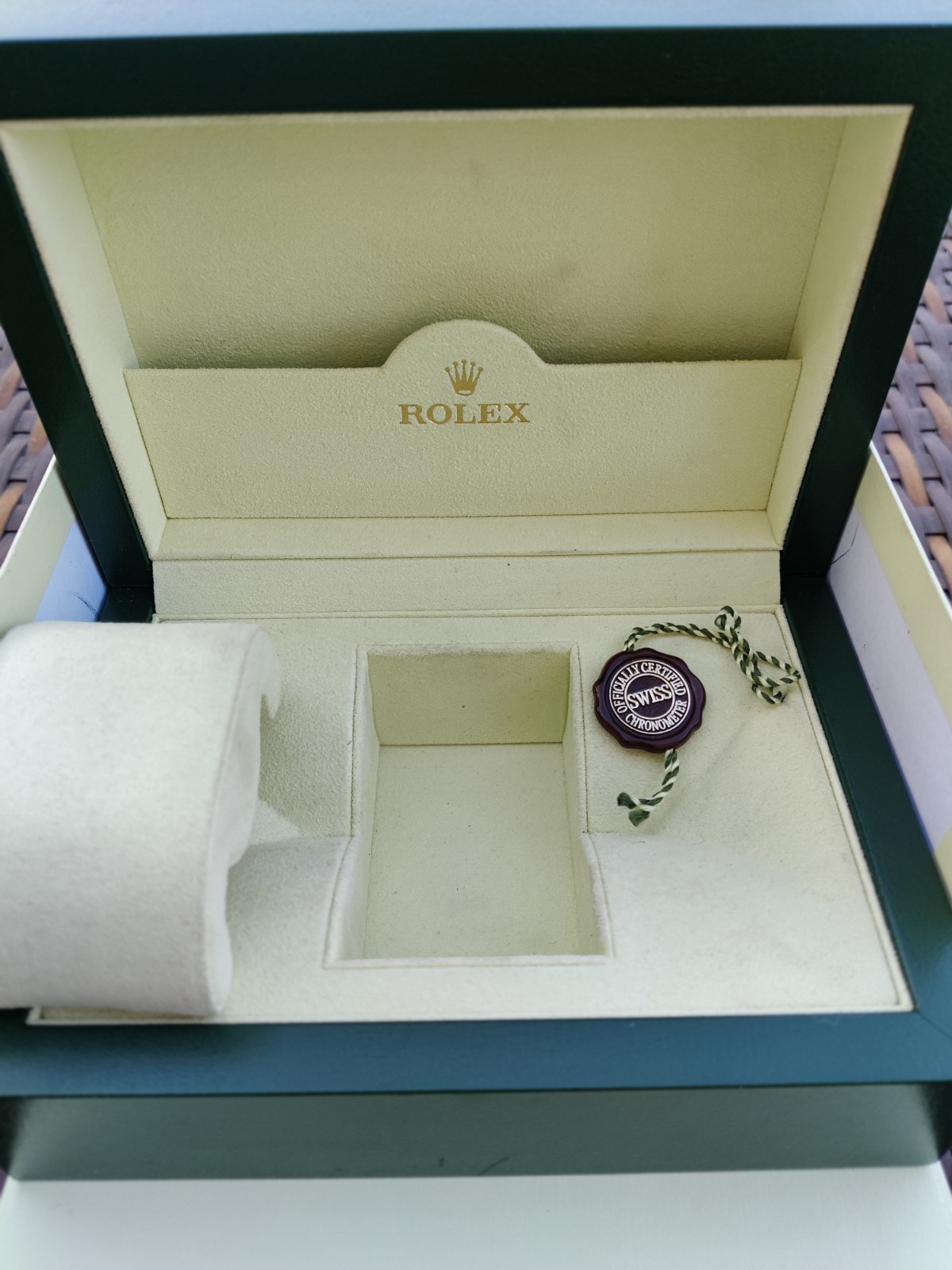 Green Oyster ROLEX SA – GENEVE SUISSE 39139.01 Watch Box Case No Watch