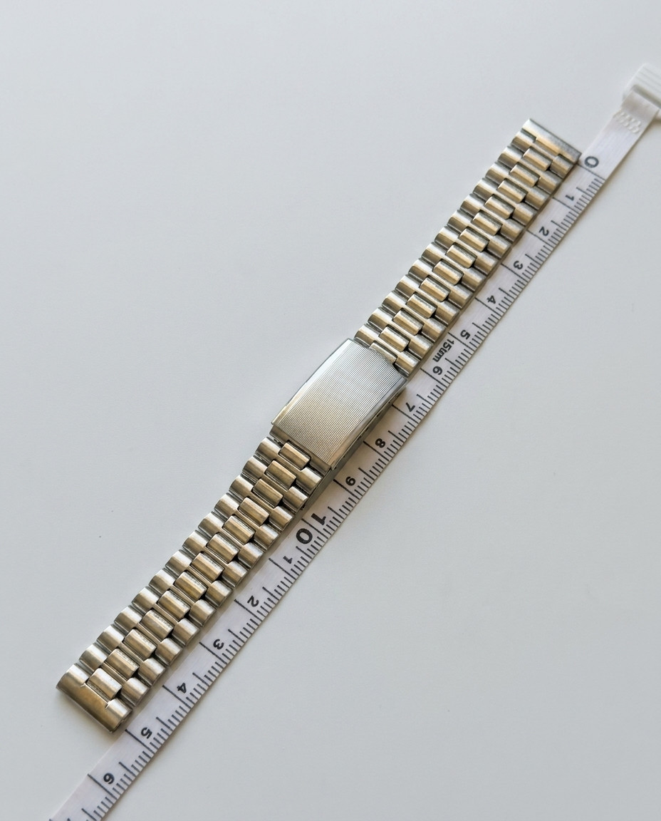 Bracelet de montre vintage en acier inoxydable de style jubilé