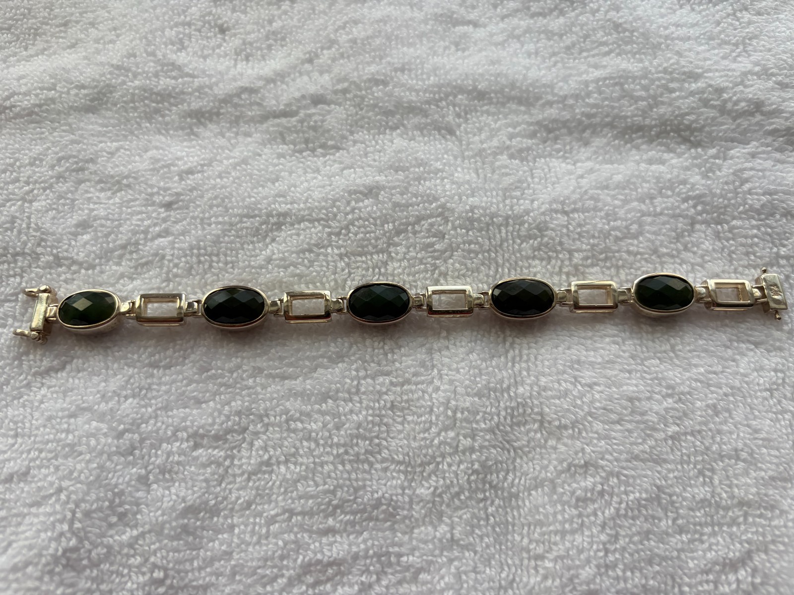 JAY KING Sterling Silver Reversible Bracelet Pink Thulite Nephrite Jade – 6-3/4″