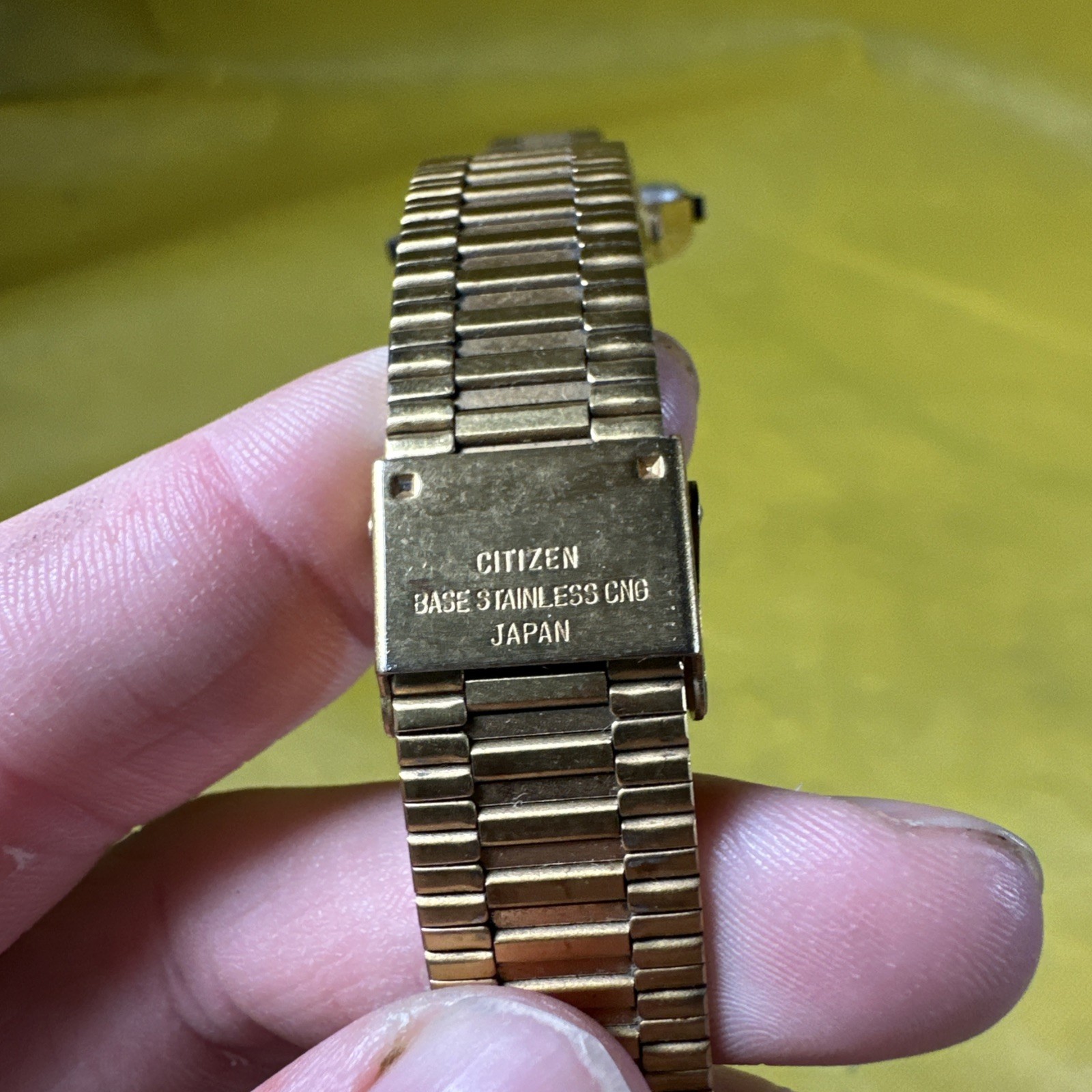 VINTAGE CITIZEN ANA DIGI TEMP 8980 WATCH Gold Tone JAPAN 30-5022-85 L2