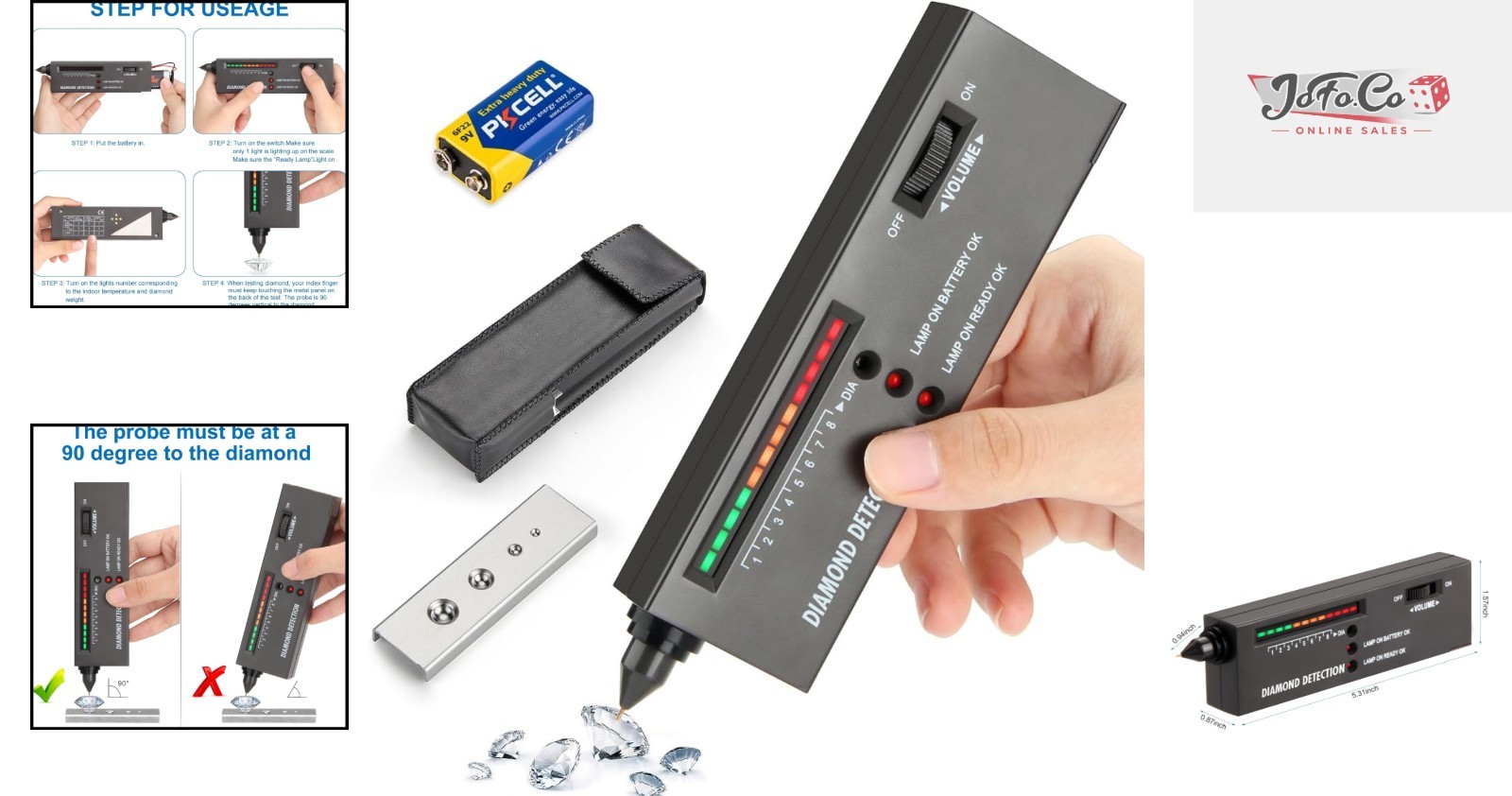 Professional LED Diamond Tester – Accurate Gemstone Detection Tool for Jewelers