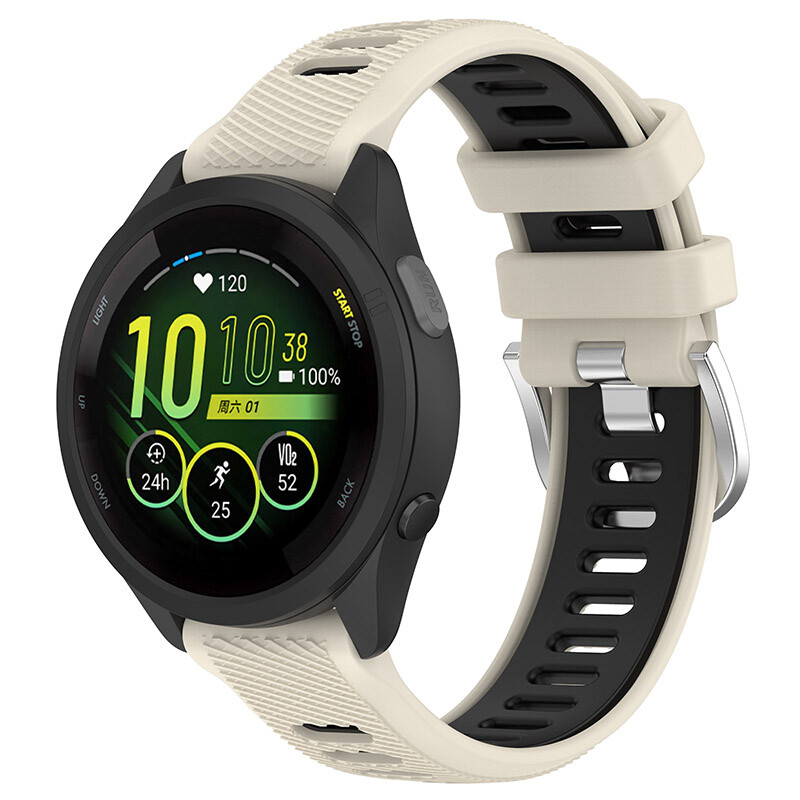 18/22MM Sport Silicone Strap Watch Band For Garmin Forerunner 265/265S Venu 2/2S