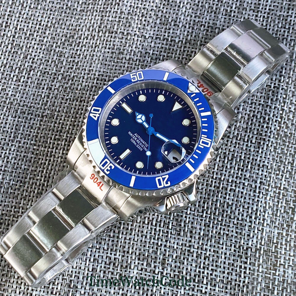 NH35A Movement Automatic Watch For Men 40mm Bliger/Sterile Dial Sapphire Crystal