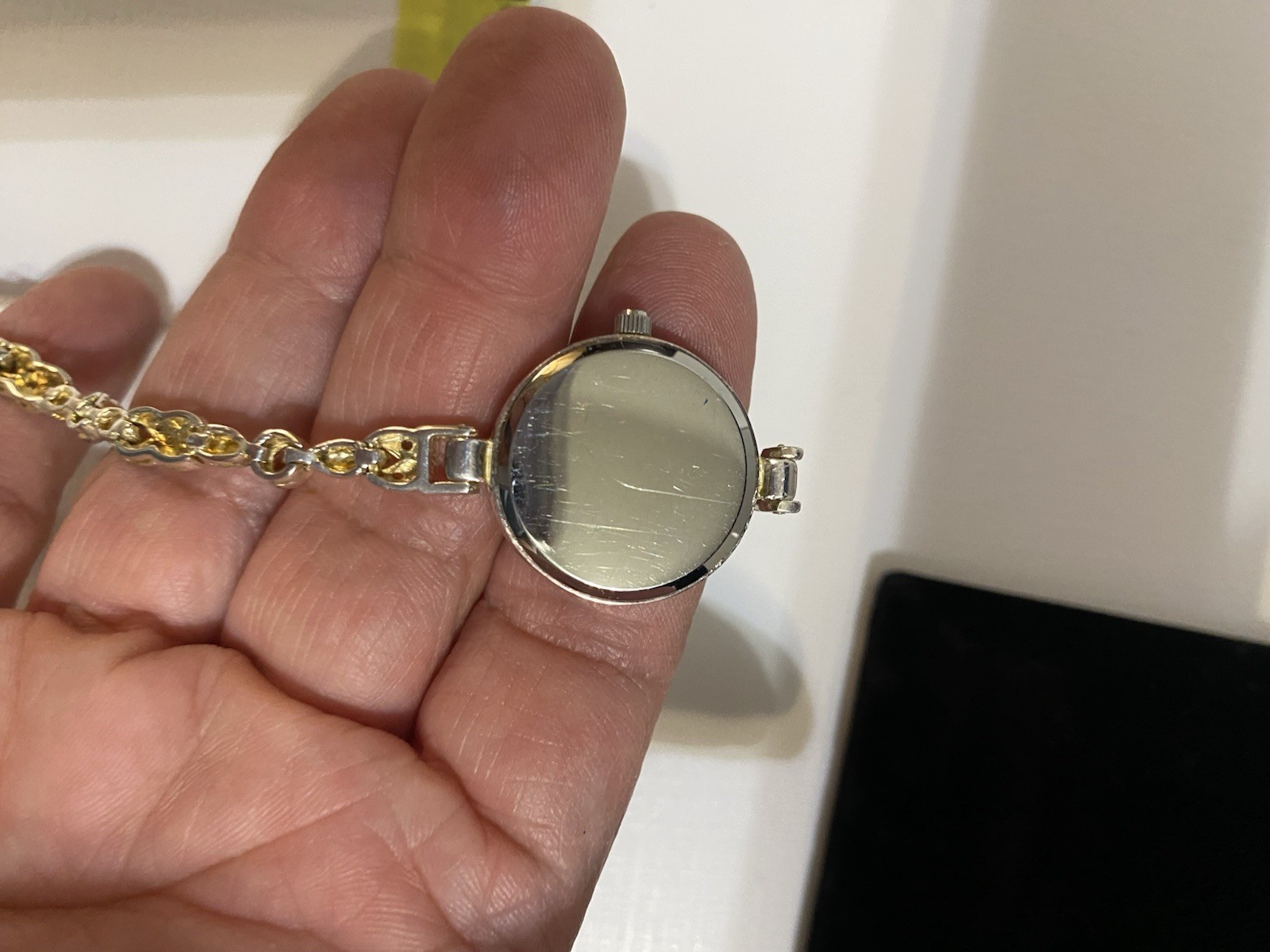 Argento Sterling Silver 925 Watch With Multicolor Crystals With New Battery