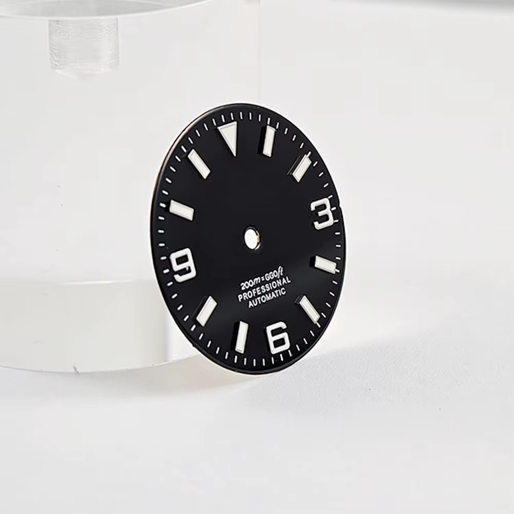 NH35 29Mm No Logo Watch Dial Fit NH35A NH36 NH38 Movement Blue Green Luminous Ro