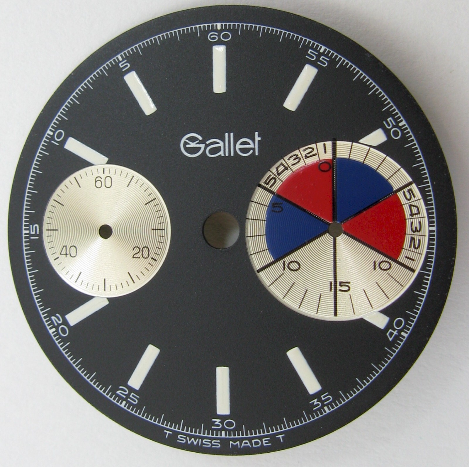 Watch Dial Gallet 30 mn register diameter 30.5 mm * fit Landeron 248 *