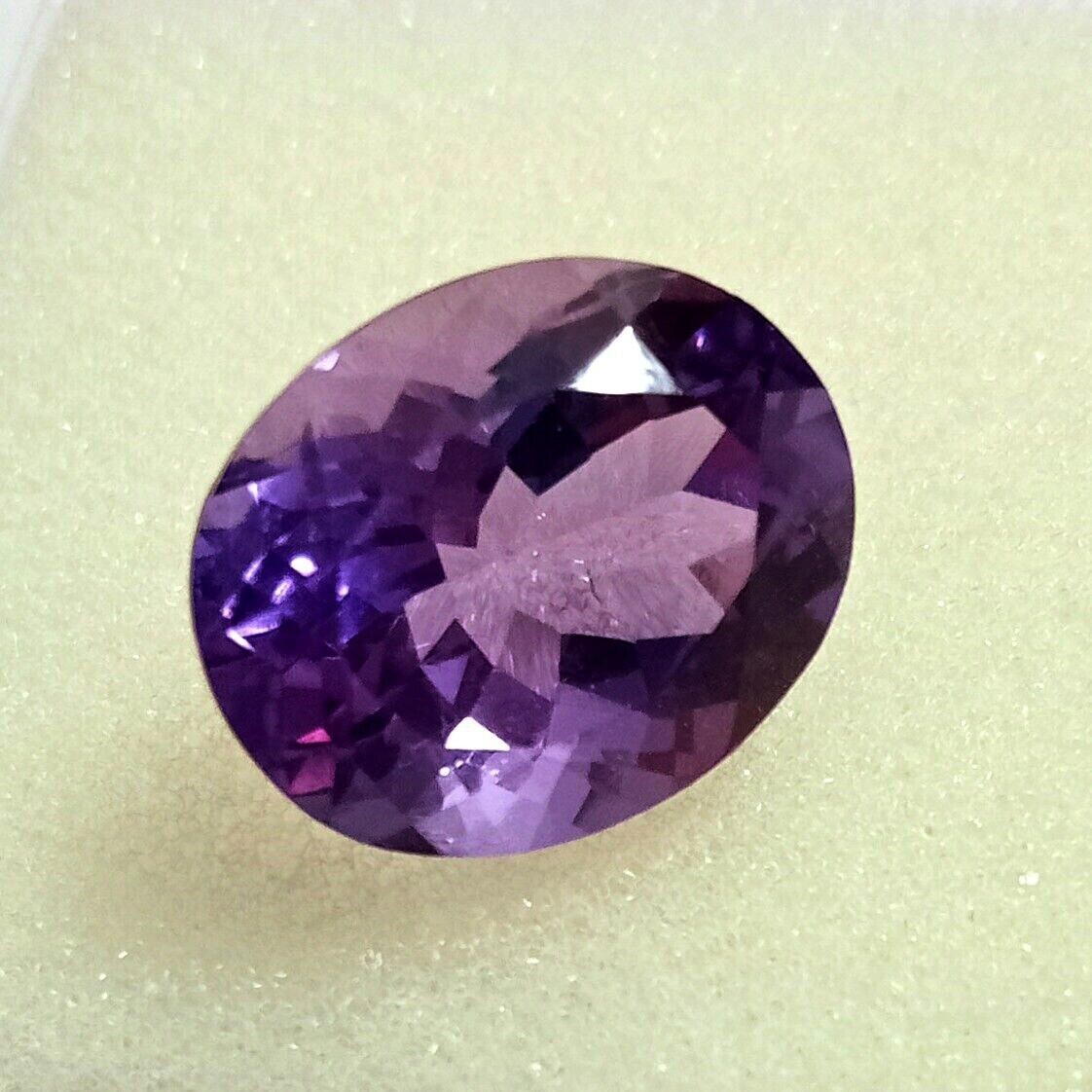 Wonderful Amethyst Size 12-14 Ct EGL Certified Natural Oval Cut Loose Gemstone