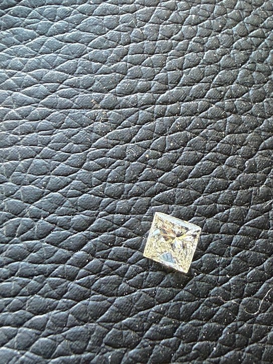 GIA Certified 0.57ct Princess Cut Diamond N I2 Natural Loose Diamond