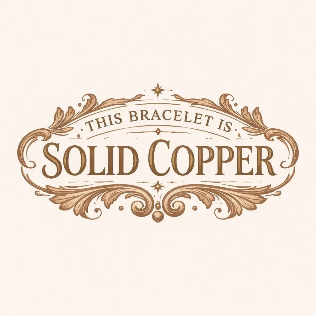 Ladies Solid Copper Link Bracelet 699G -1/4 inch wide – 6 1/2 to 9 inch lengths