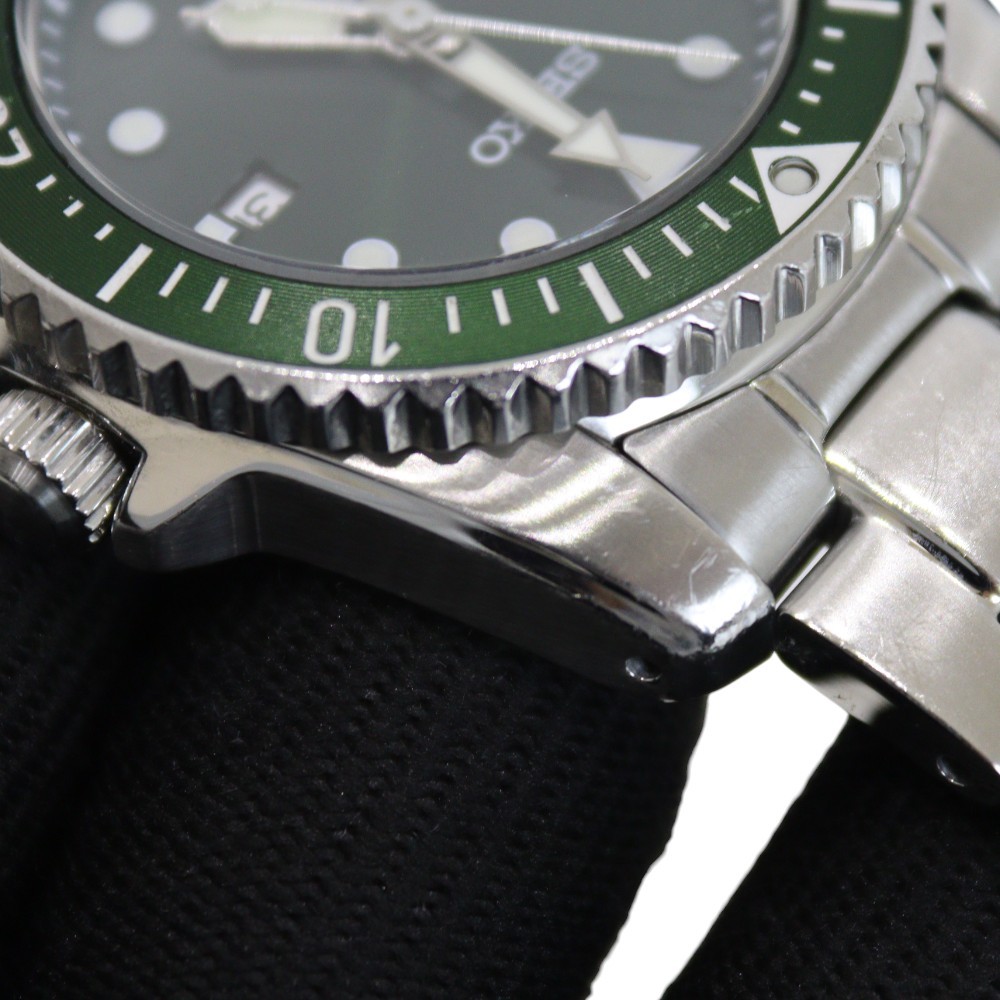 Seiko Prospex SBDN077 Solar Diver Scuba Green Dial 200m – Used, From Japan