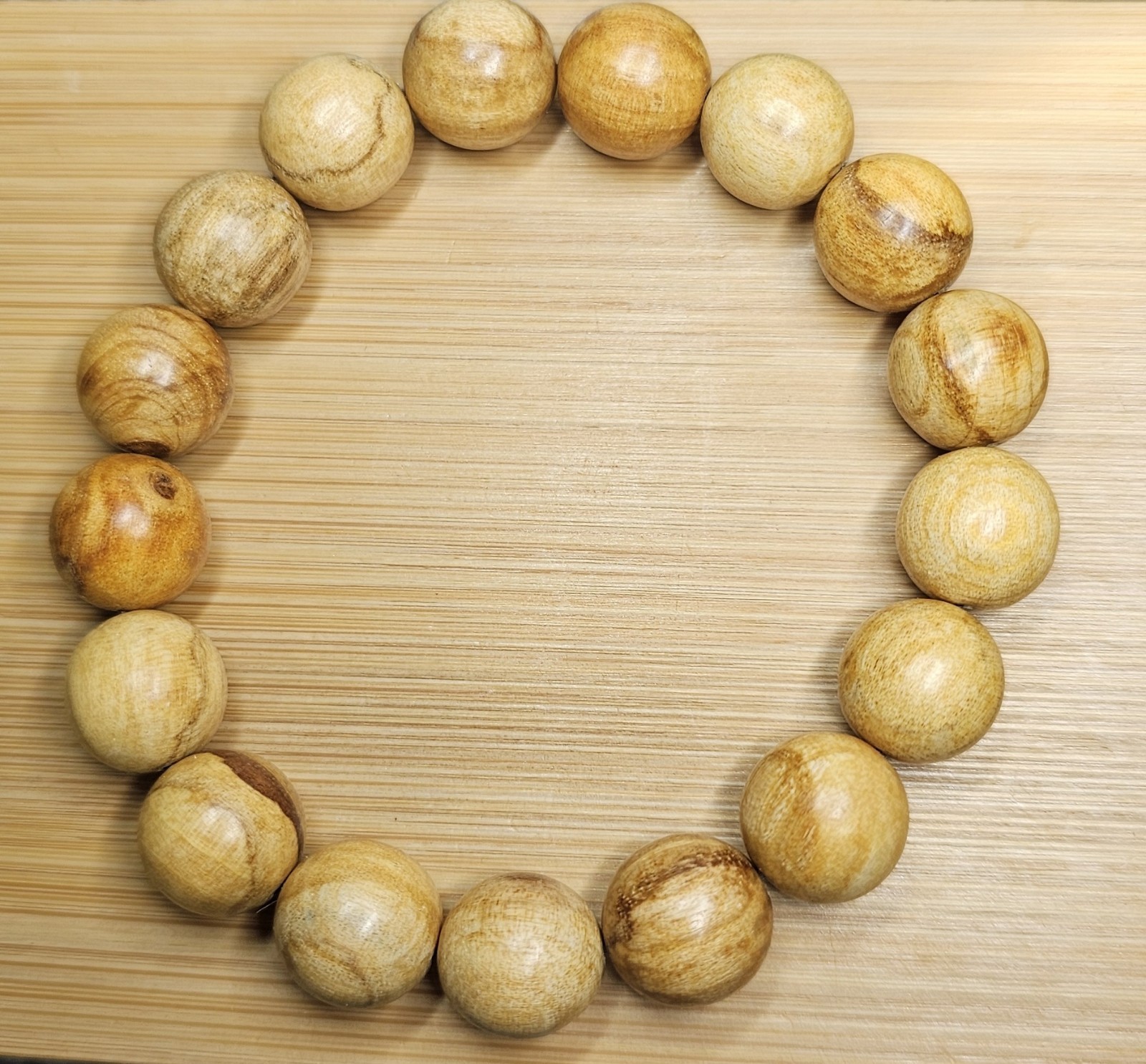 Natural Palo Santo Wood Bracelet 12.3mm