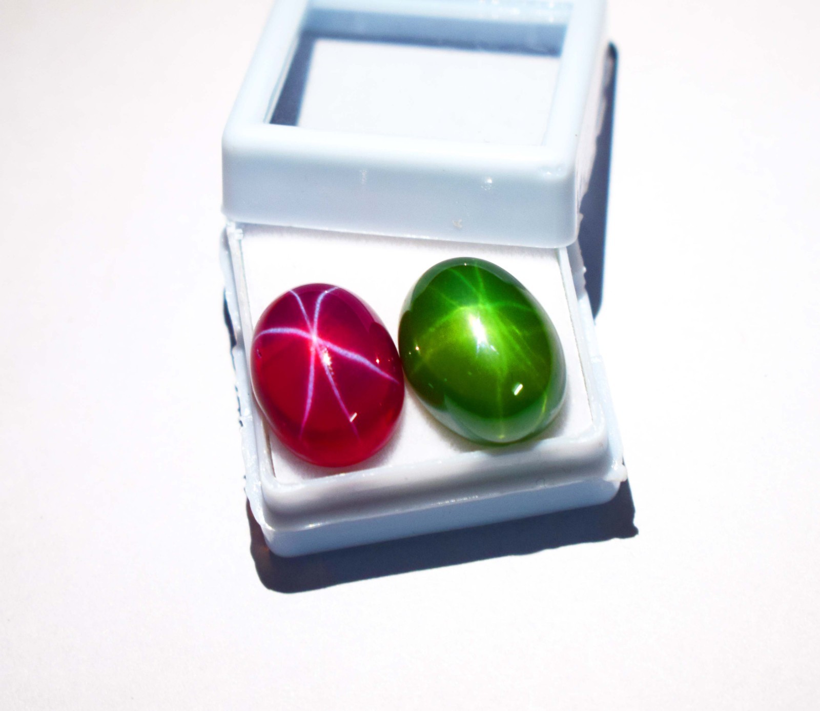 20ct Natural Mix Star Gemstone Lot Oval cut Loose Star Ruby Star Green Sapphire
