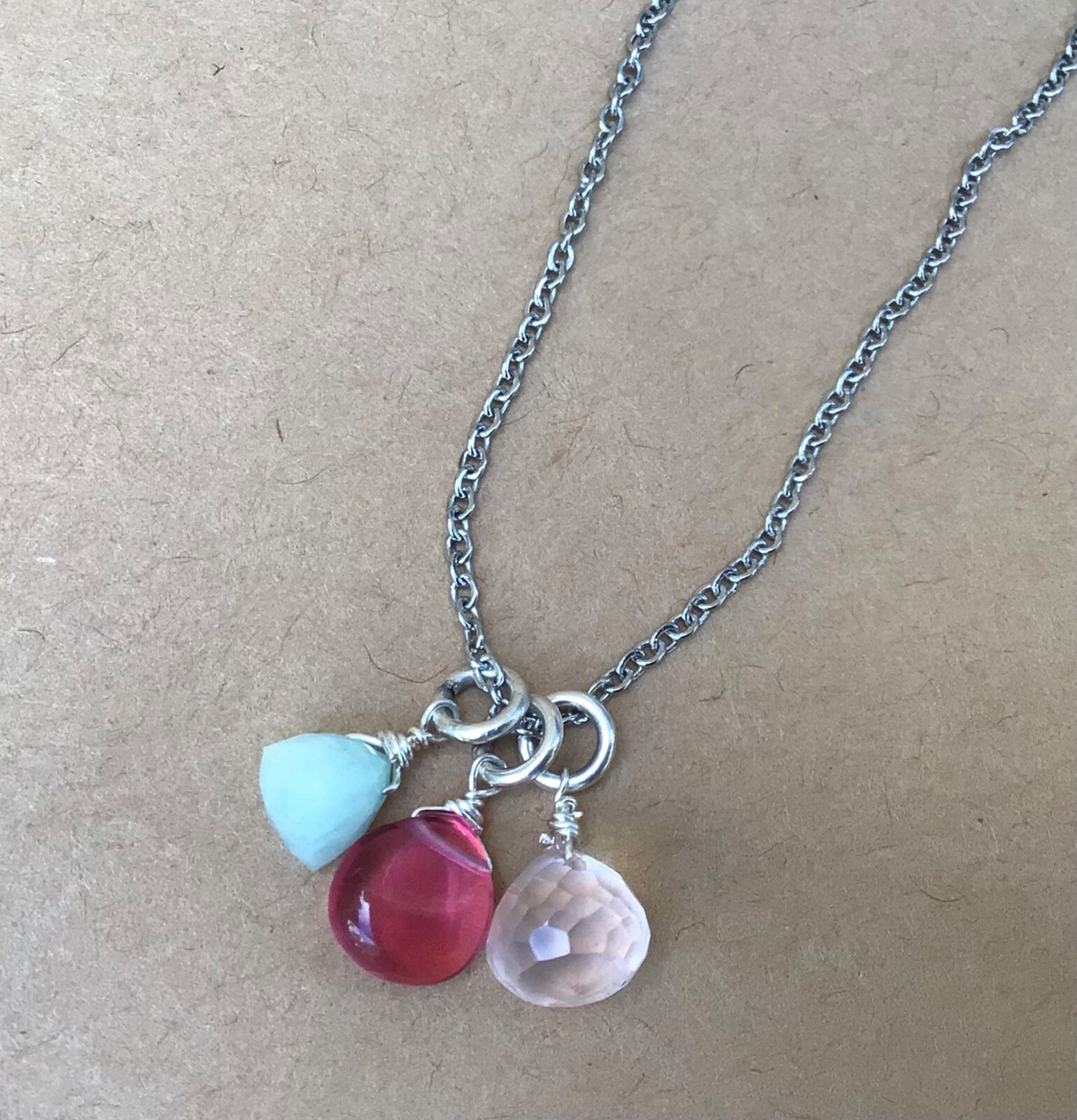 NEW SUNDANCE CHARM HANDMADE NECKLACE ARTISAN NATURAL GEMSTONE JEWELRY