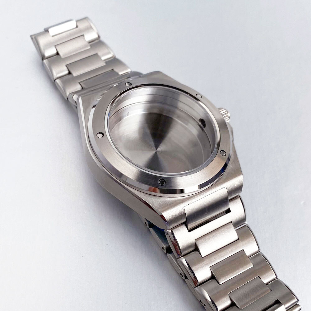 40mm Steel Case Fit for Engineer NH35 ETA2824 PT MenWatch Parts Sapphire Crystal