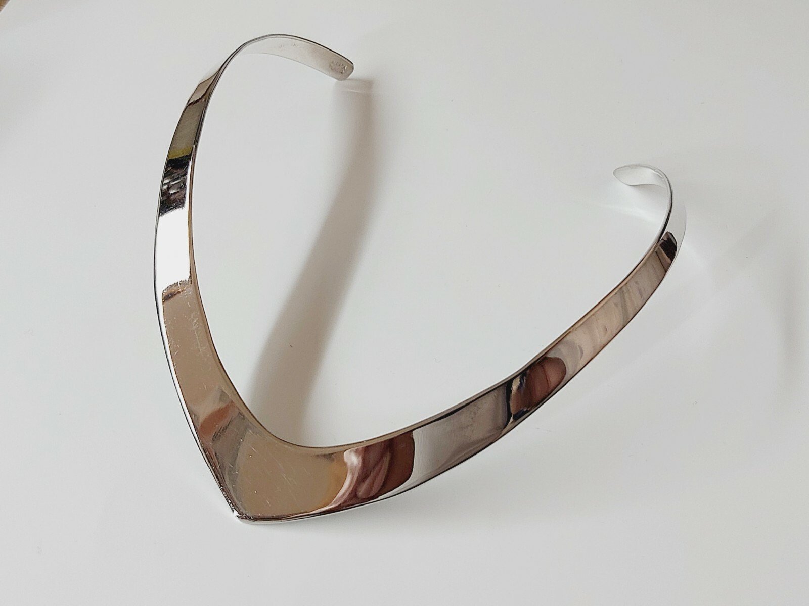 Silver 925 ABALONE COLLAR NECKLACE 33.26 gr 14.1/2 inches 36 cm + Customizable