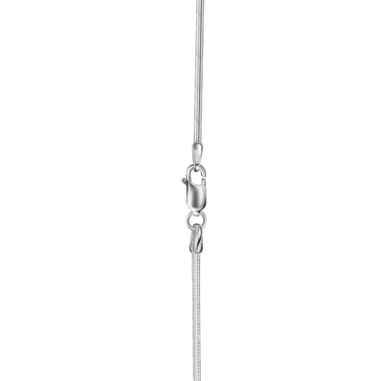 PORI JEWELERS 925 Sterling Silver 1.5MM Magic 8 Sided Italian Snake Chain – W…