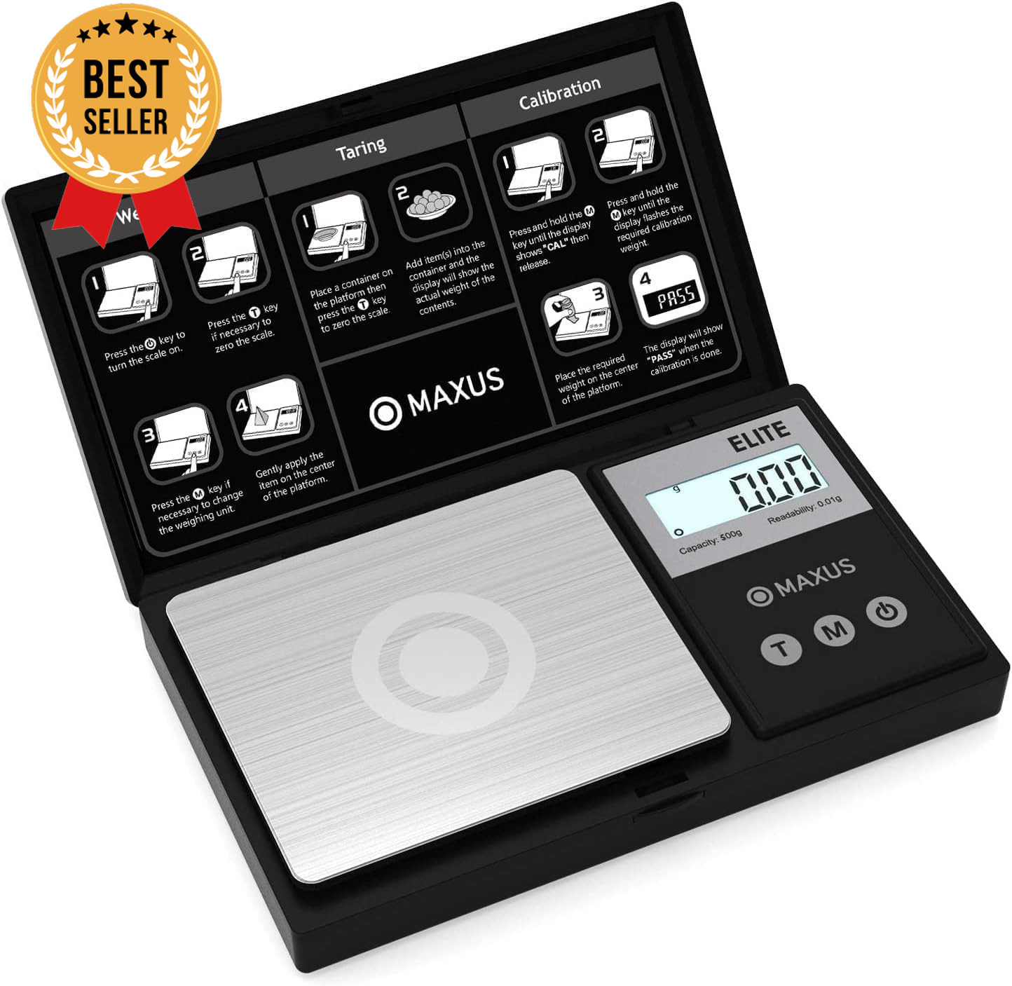500g Digital Gram Scale – Pocket Size, Tare Function, High Precision