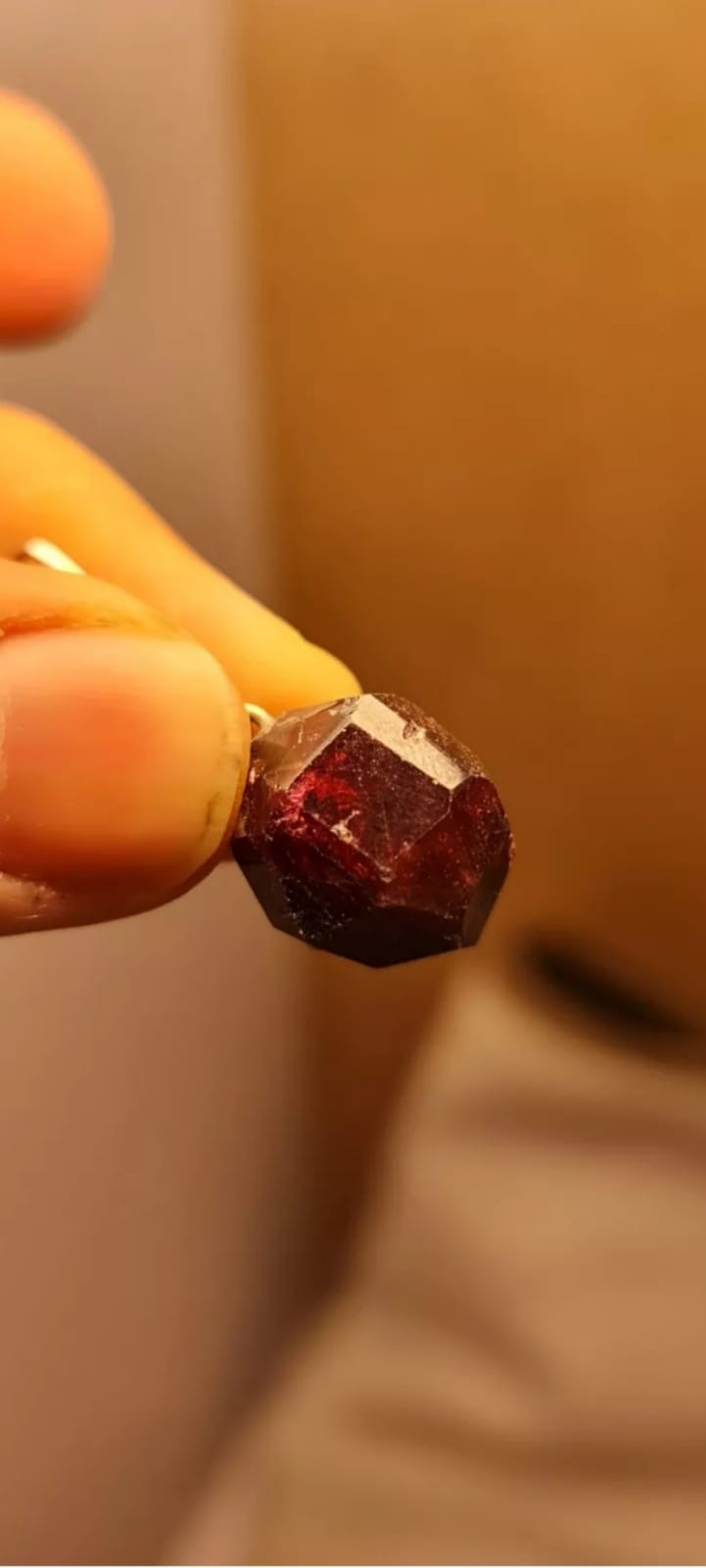 Top Quality Raw Red Almandine Garnet Pendant 925 Sterling Silver Gemstone