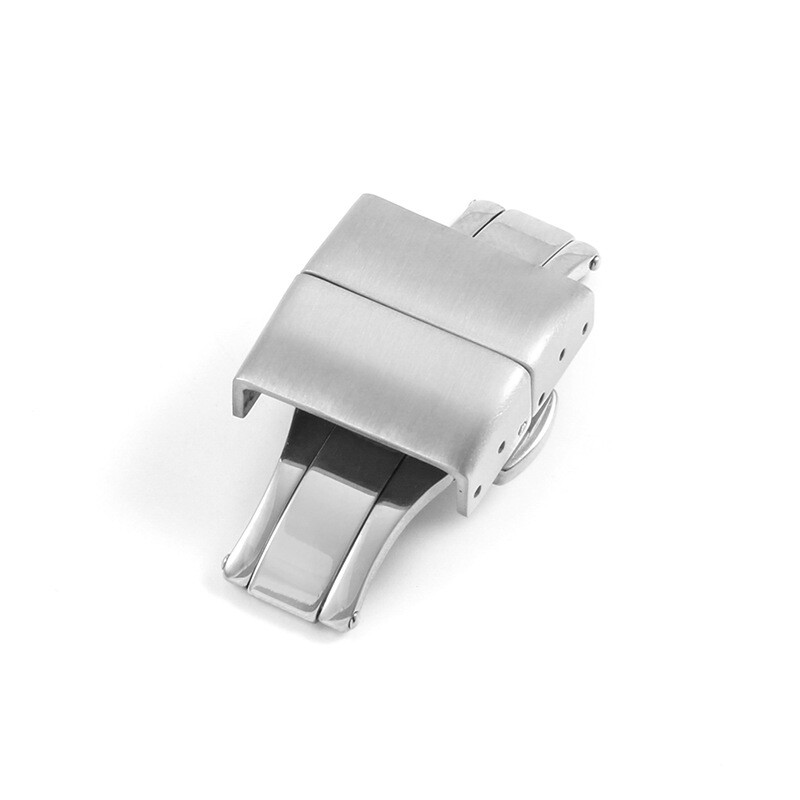 Butterfly Buckle Double Push Turtle Back Stainless Steel Strap Buckle 18 20mm
