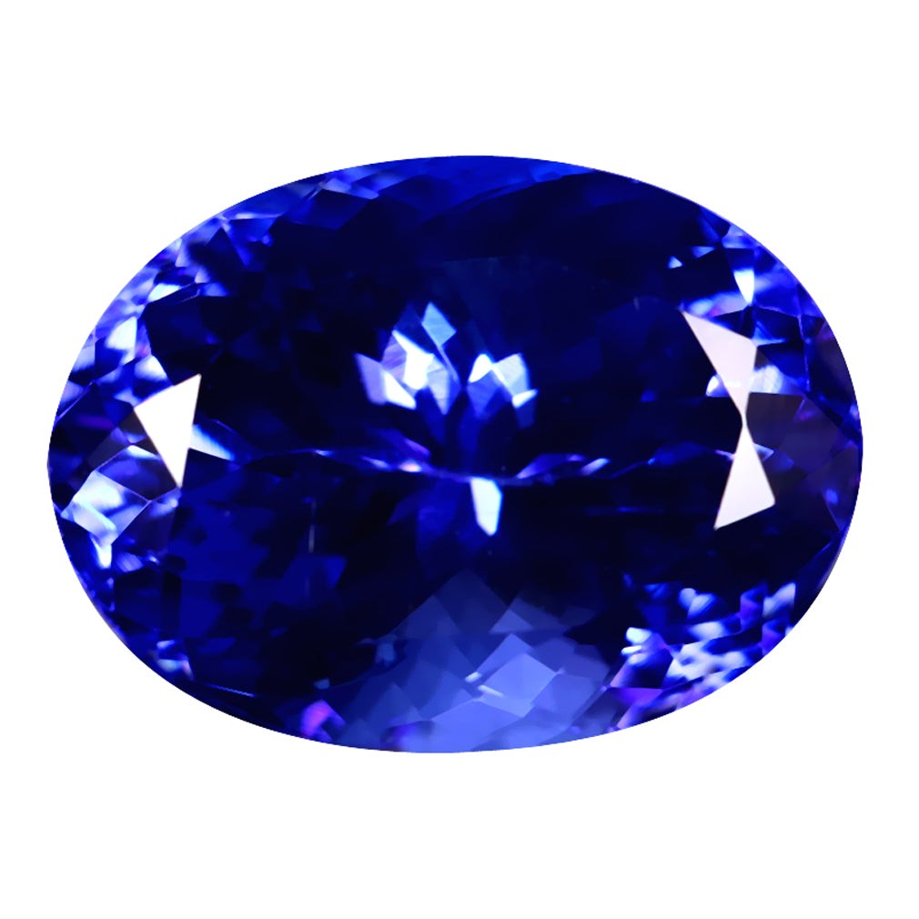 GIA Certified 7.01 ct AAAA Oval (13.45 x 9.99 mm) Natural D’Block Tanzanite