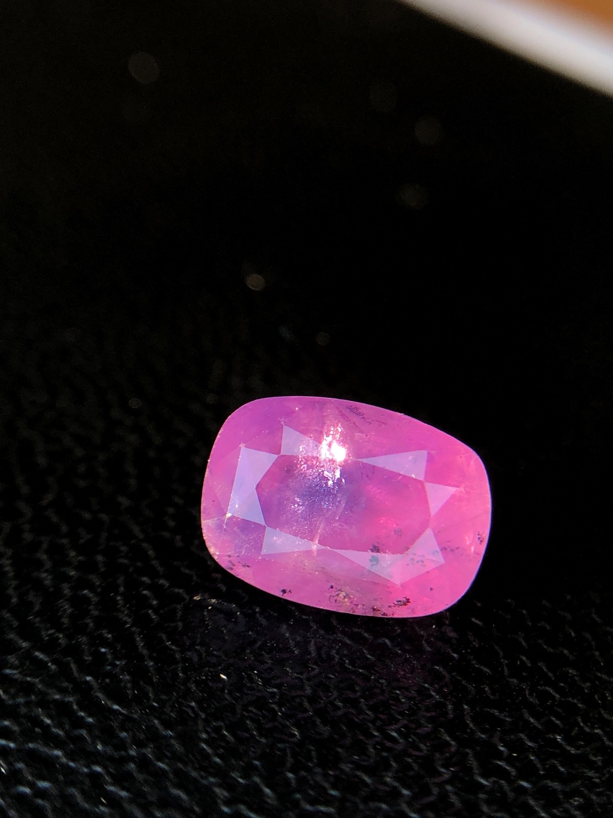 5.80ct unheated milky purplish-pink and orange sapphire/ watermelon sapphire