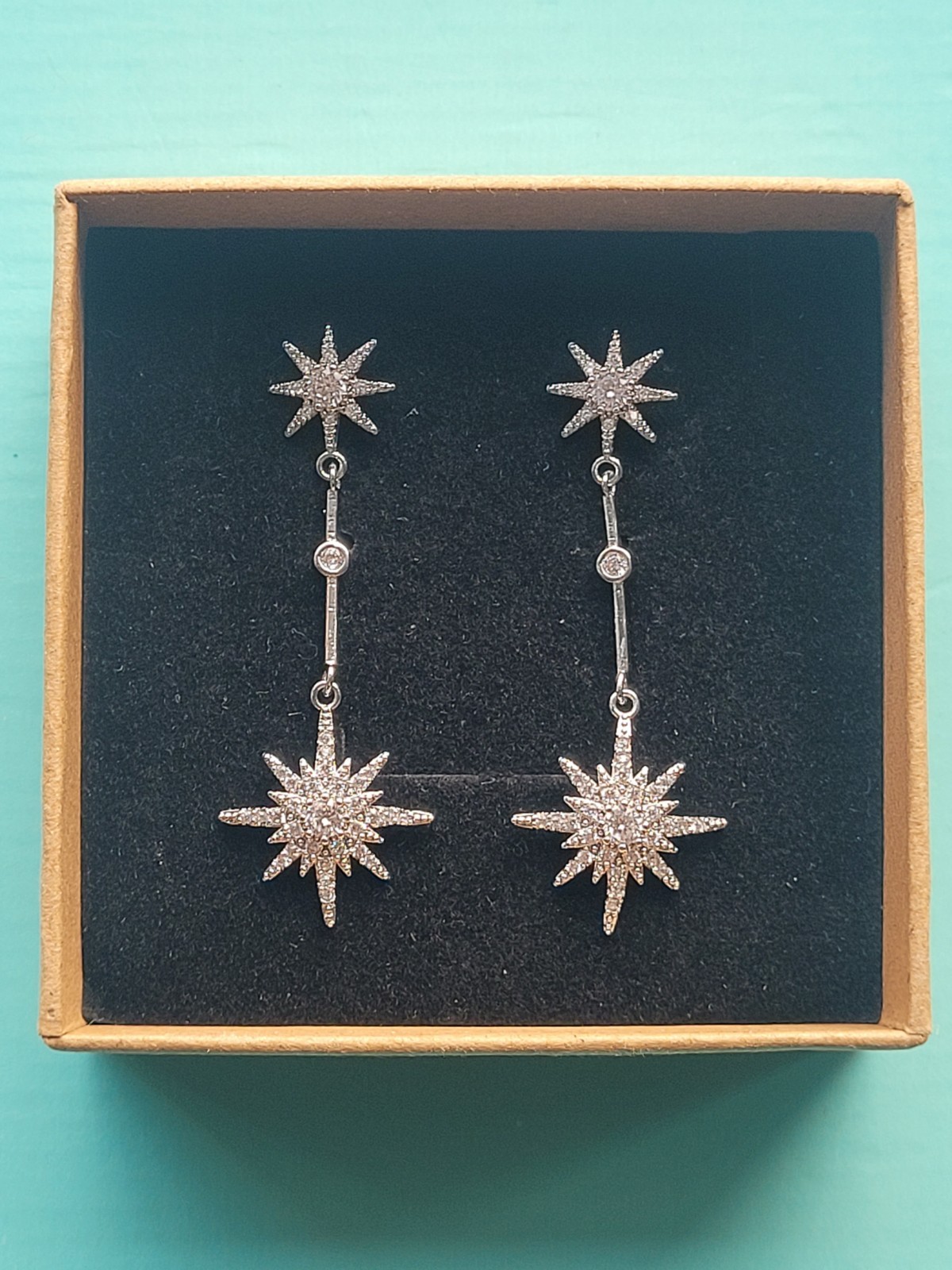 Catherine Princess of Wales Royal Replica Tsar starburst Drop earrings