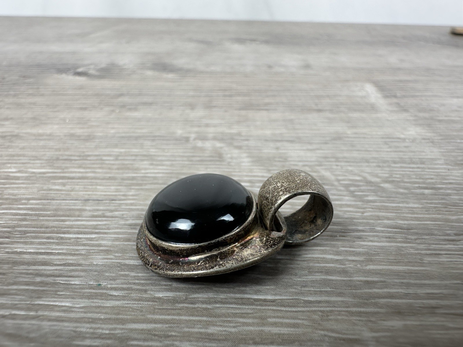 925 Sterling Silver Black Onyx Pendant