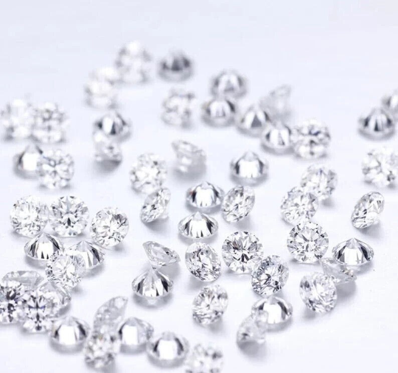 1 CT Natural White Diamond 1.50mm 60 Pcs Round Cut VVS1 D Grade Certified H15