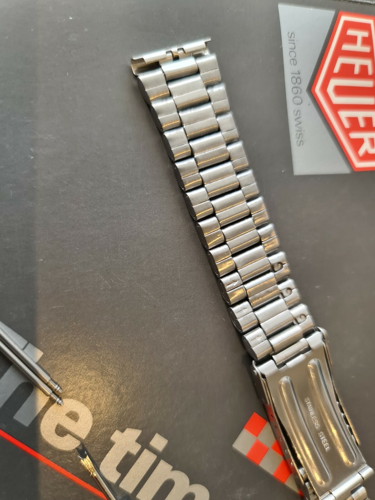 Bracelet fit tag heuer vintage f1 formula one and 2000 18mm 20mm tool + s bars