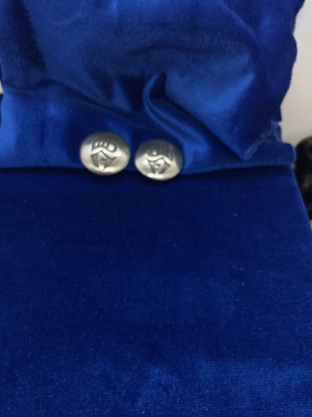 VINTAGE SOUTHWEST STERLING BEAR CLAW EARRINGS CLIP ONS