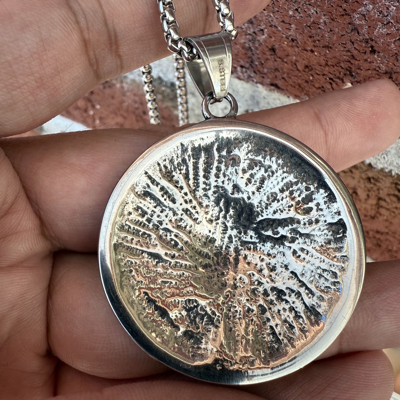 JXC Mens Mexico Mexican Aztec Mayan Sun Calendar Pendant Necklace For Men Women