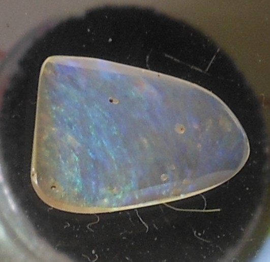 Rare 2.15ct Mexican Fire Opal freeform size dimensions=13.7mm x 10mm x 2.3mm