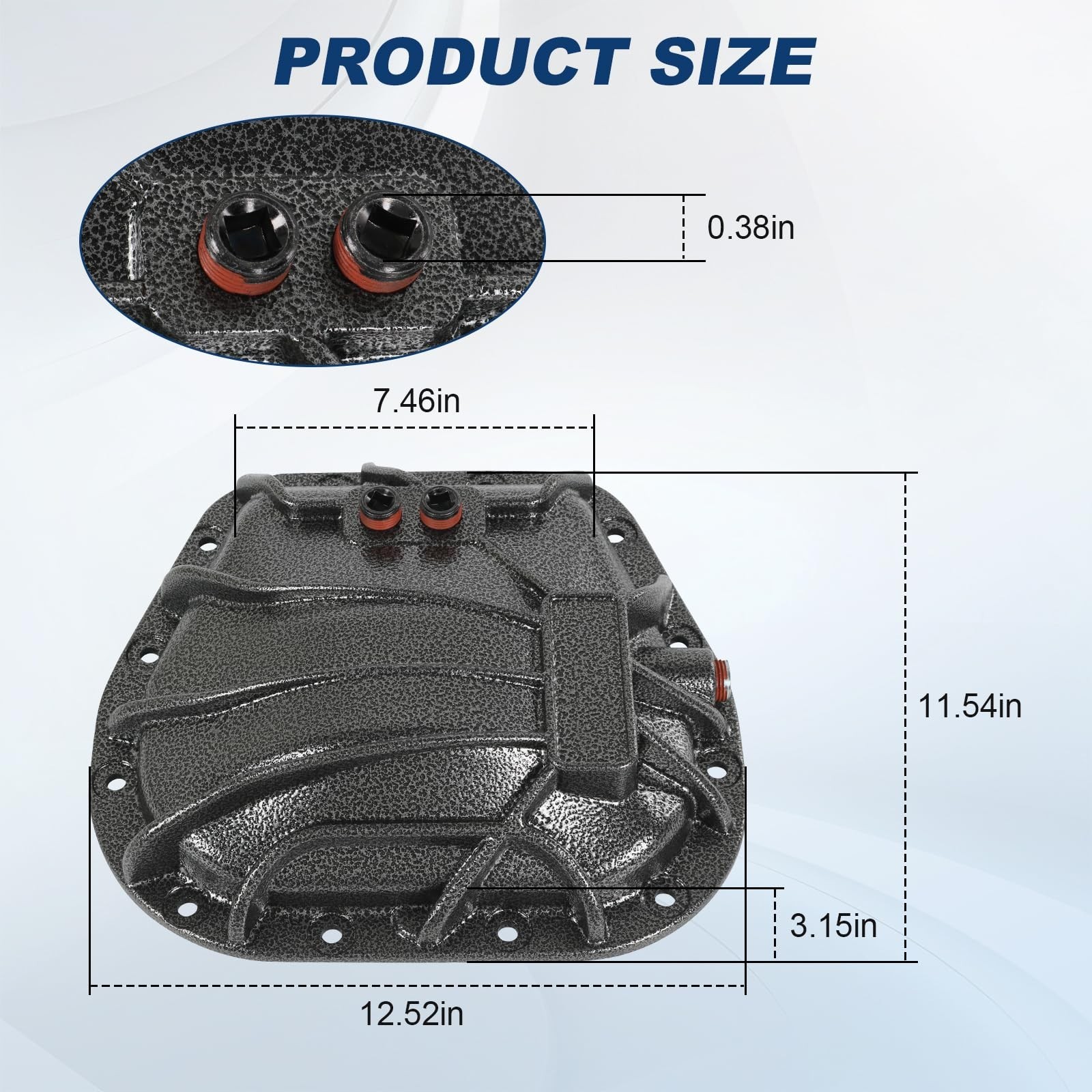 9.75 Differential Cover Compatible with Ford Lincoln Rear Diff Cover & Hardwa…