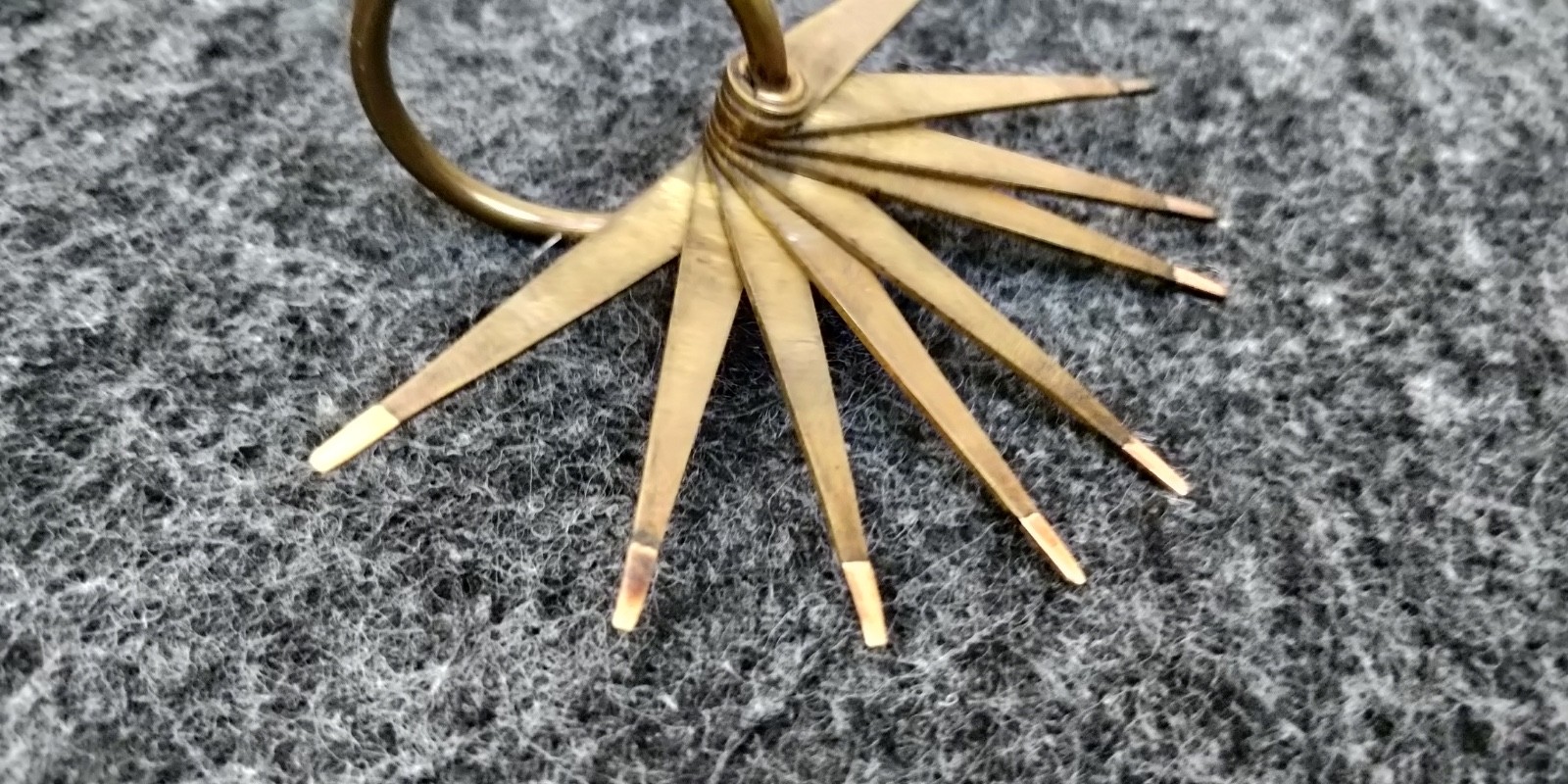 Antique Gold Testing Needles 4kt to 20kt U.S. Standard Ring Jewelers Tools