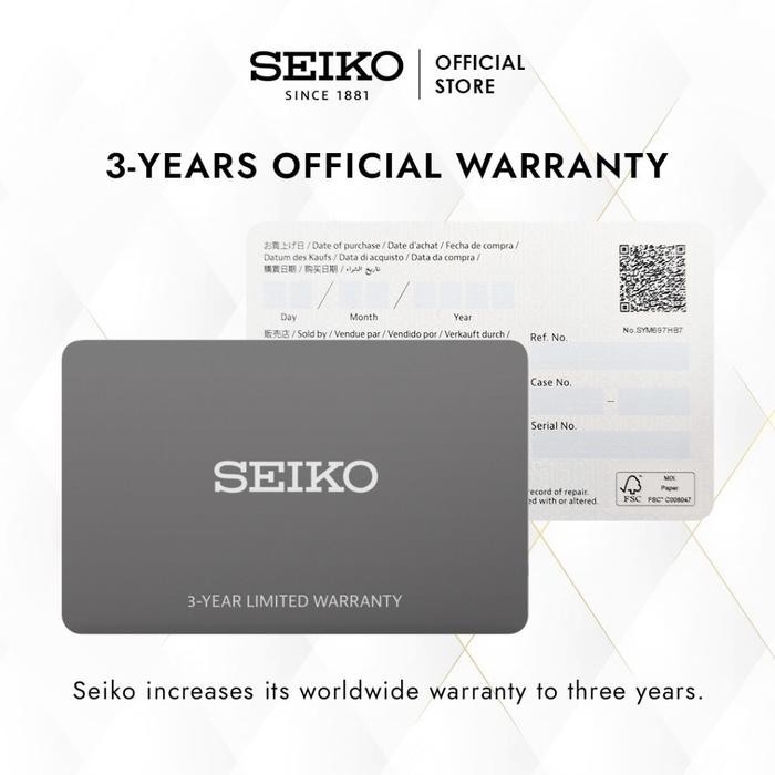 SEIKO Men Vintage Classisc Quartz SWR104P1 White Dial Leather Band