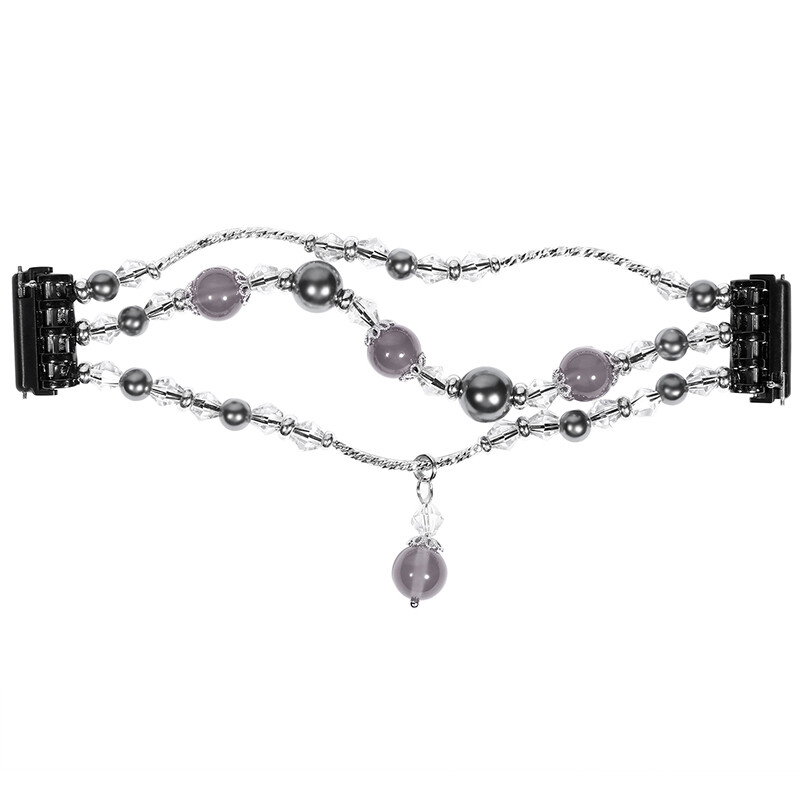 For Fitbit Versa 1 2 3/Sense Fashion Bling Sparkle Band Elastic Pearl Bead Strap