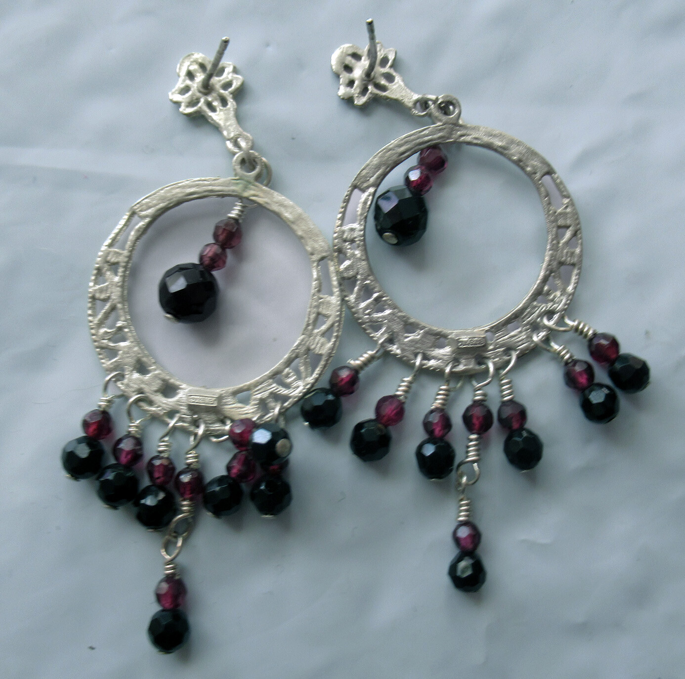 MEXICO STERLING DANGLE EARRINGS – 2 1/2 INCHES