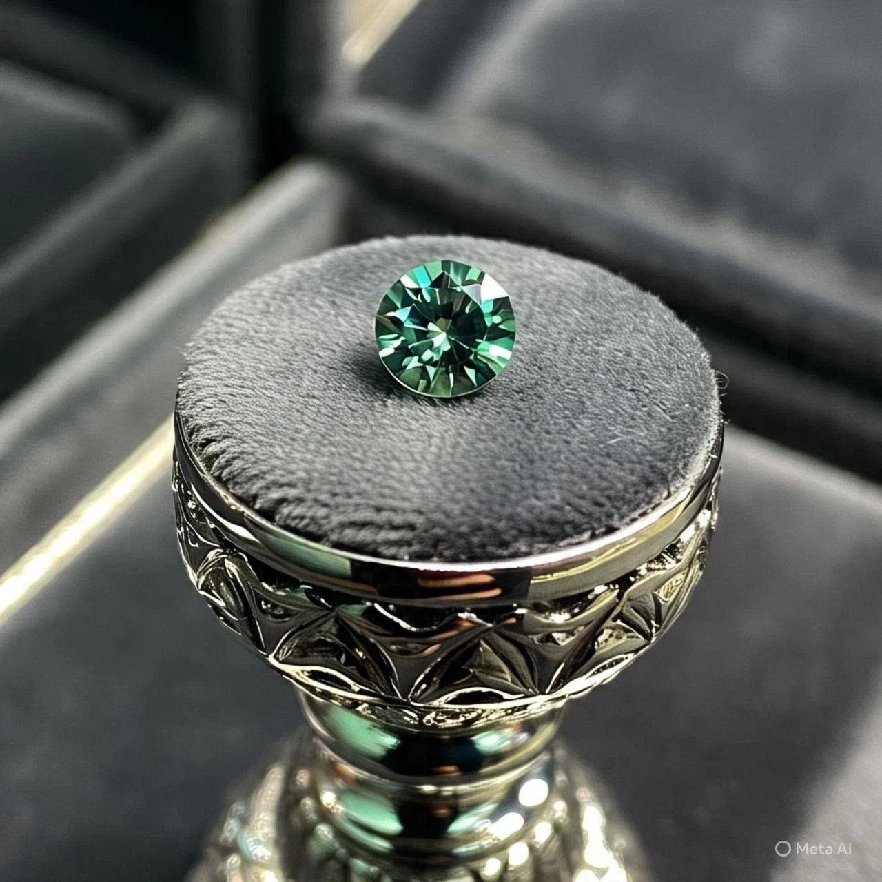 1 Ct Natural Green Diamond Round Cut VVS1 D Grade GDGL Certified H15