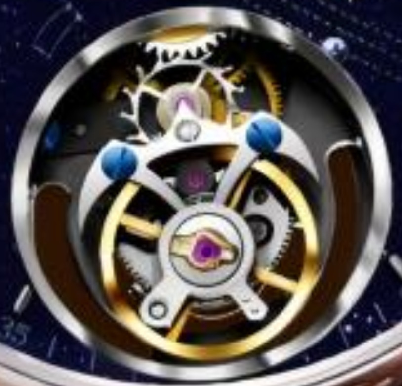 Men’s Genuine Flying Tourbillon Watch, Manual Winding Only, 40-42mm 316L Steel