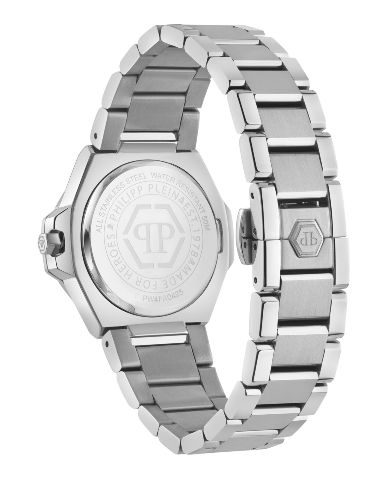 Philipp Plein Womens Stainless Steel 33mm Bracelet Fashion Watch
