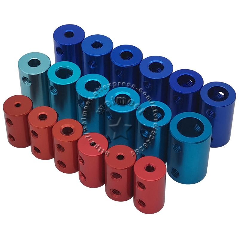 2mm/3mm/3.17mm/4mm/5mm/6mm/6.35mm/7mm/8mm/10mm Aluminum Rigid Shaft Coupler Rigi
