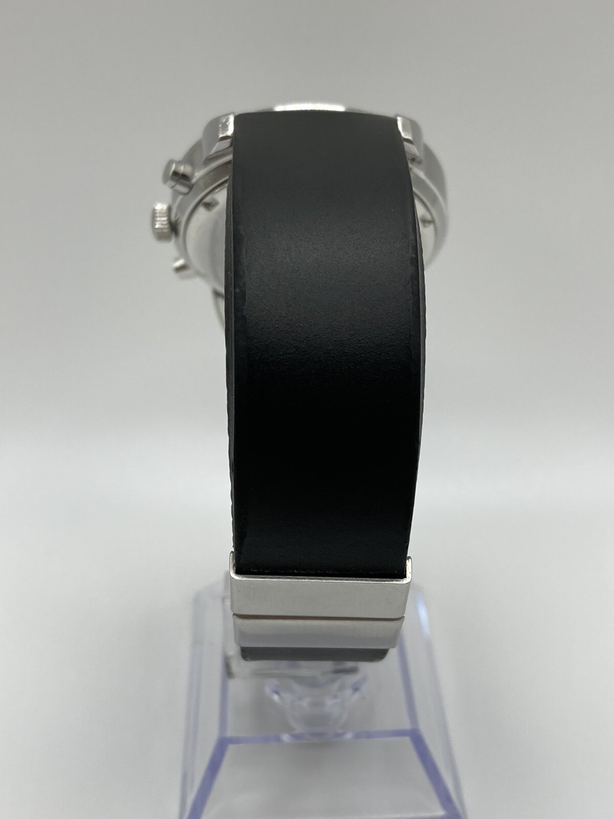 Mercedes Benz 467-280 Men’s Black Date Dial Chrono Resin Band Watch New Batt