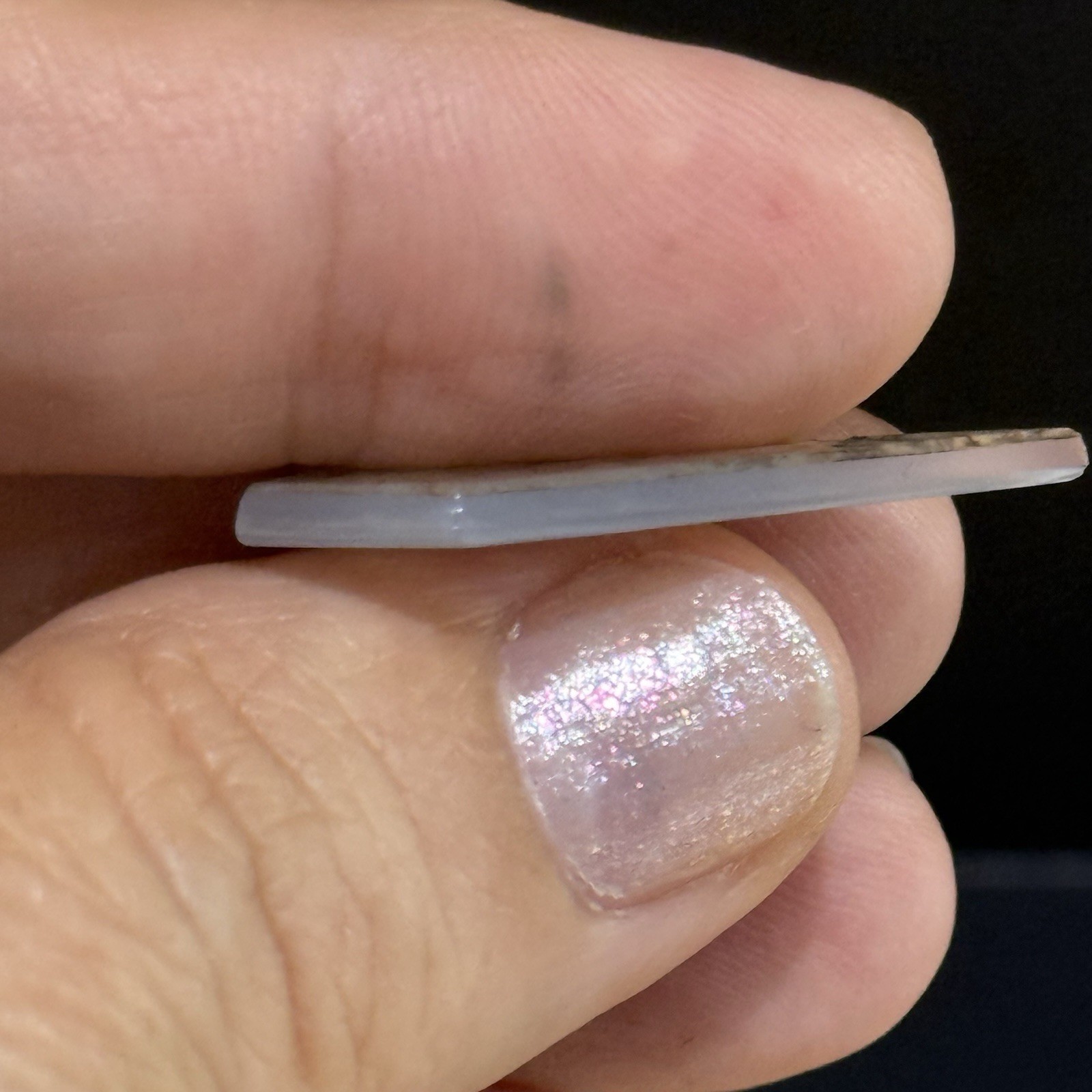 5.4ct 30x13x2mm Fine Dendritic Agate Kite Shape Cabochon Loose Picture Stone