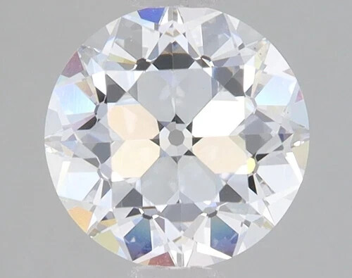 Lab Grown 1.57 Cts Euro Cut D Color VS1 Clarity IGI Certified CVD Diamond