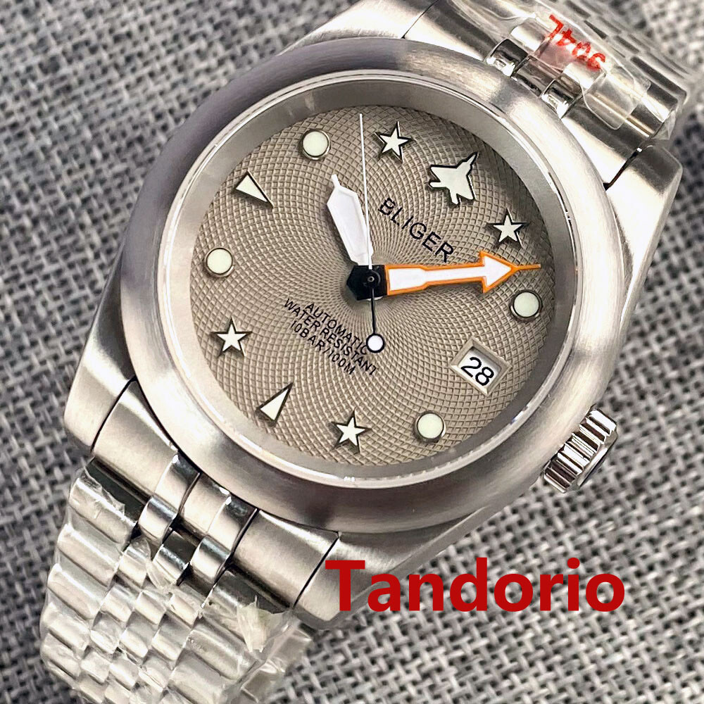 36mm/39mm Automatic Men’s Watch NH35 Movement Brushed Case Sapphire Crystal Date